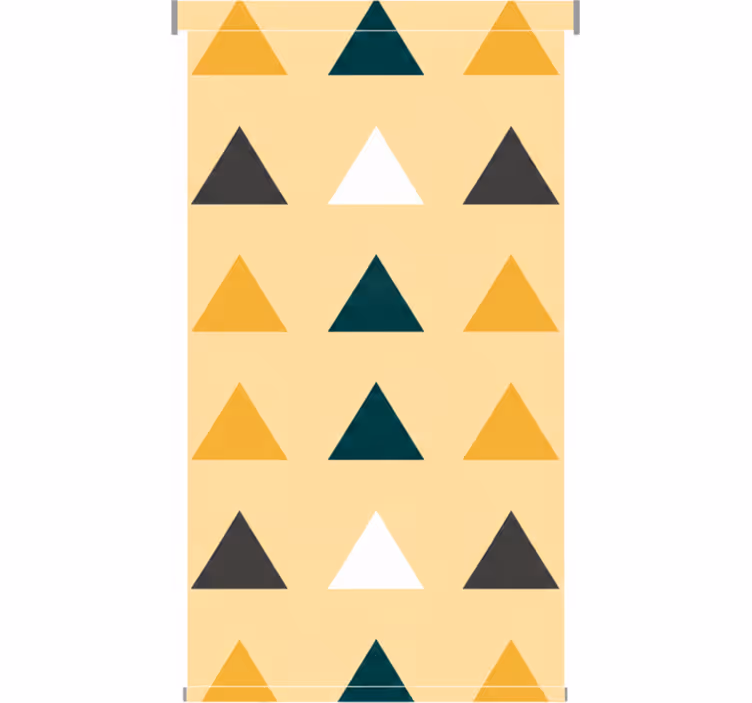 Színes háromszögek geometriai redőnyök előszoba - TenStickers
