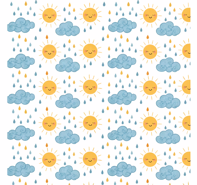 300 cm széles vidám mintás redőnyök fürdőszoba - TenStickers