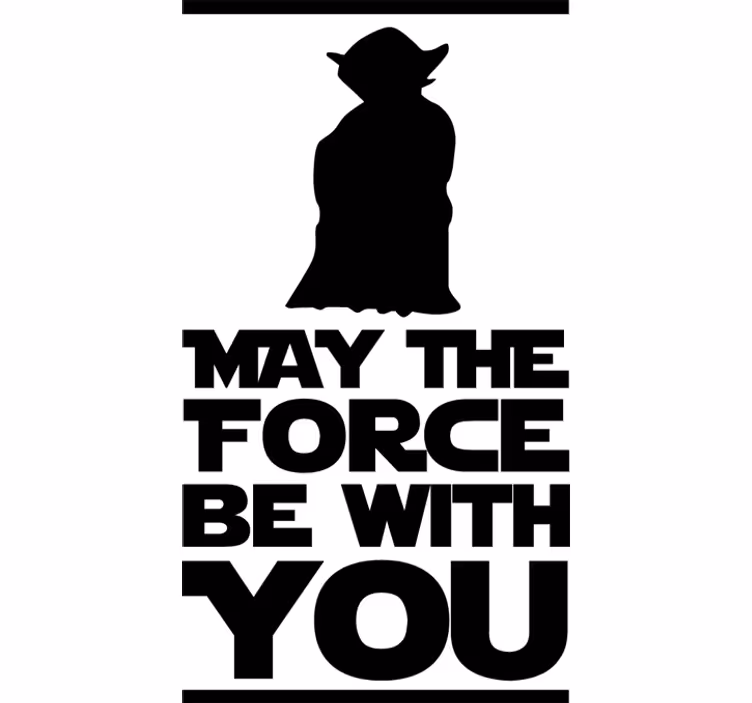 Yoda idézet dekorációs vinyl - redőnyök tv sorozat és film - TenStickers
