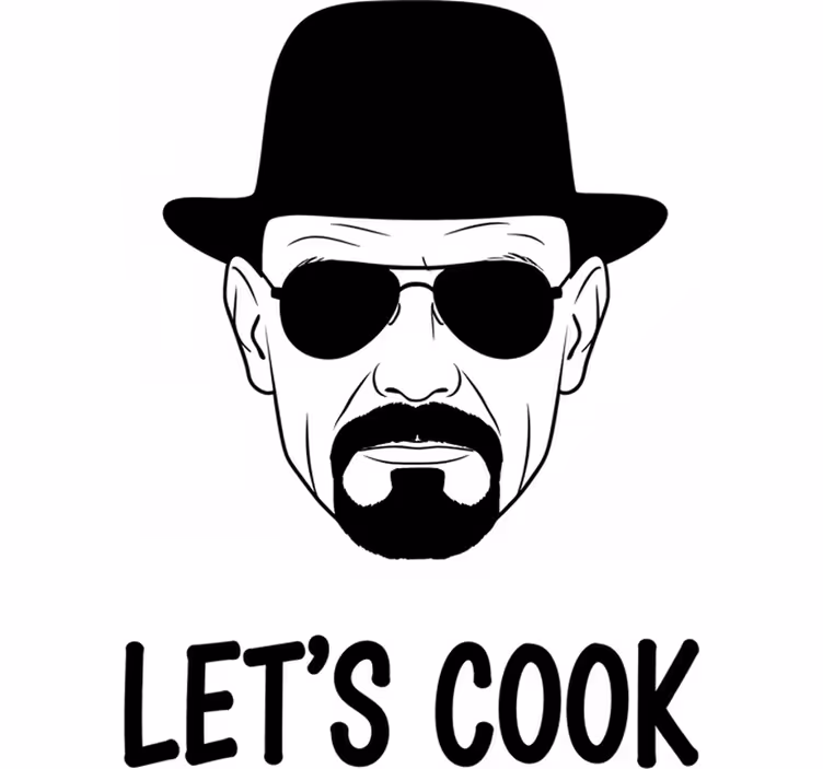 Heisenberg dekorációs vinil - redőnyök tv sorozat és film - TenStickers