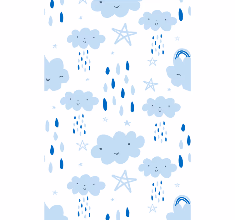 Mosolygó felhő minták Redőnyök felhők - TenStickers