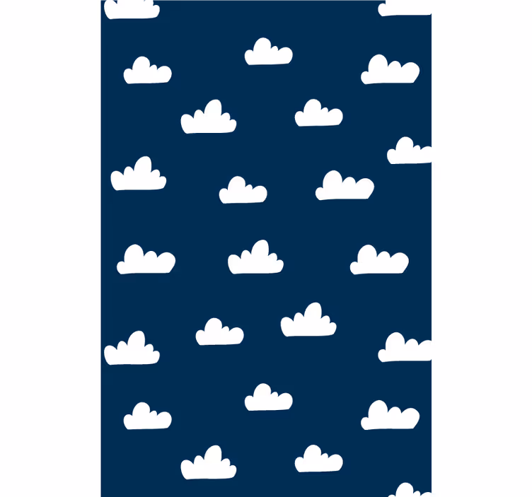 Sötétkék háttér felhő Rolók - TenStickers