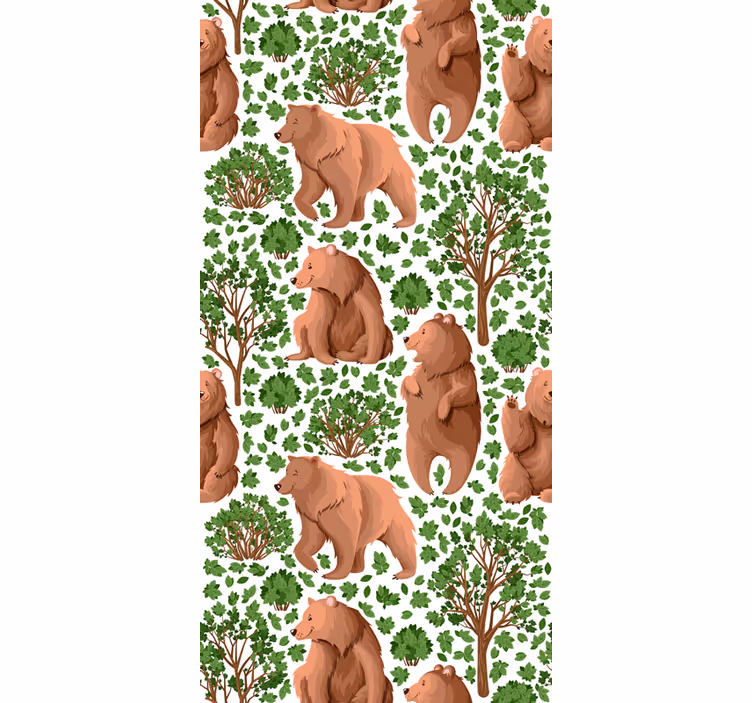 Medveerdő minta redőnyök állatok - TenStickers