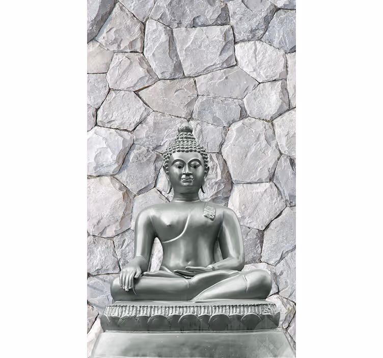 Kőhatás buddha zen Rolók - TenStickers