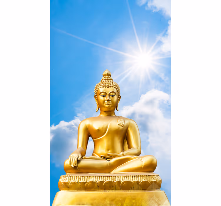 Napos buddha zen kék Rolók - TenStickers
