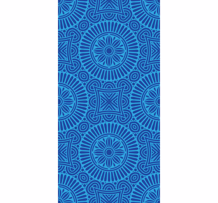Mandala kék tónusok zen Rolók - TenStickers