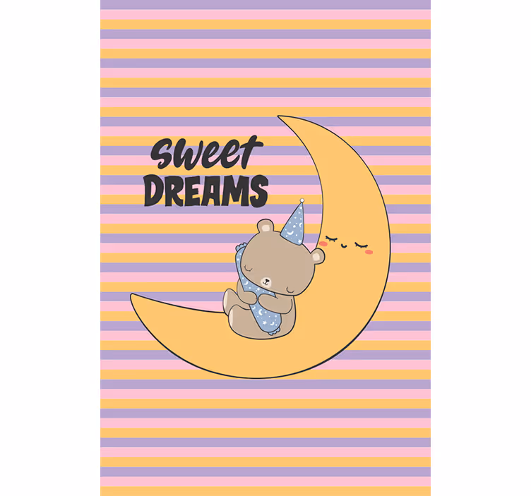 Holdfényes szunnyadó medve Redőnyök óvoda - TenStickers