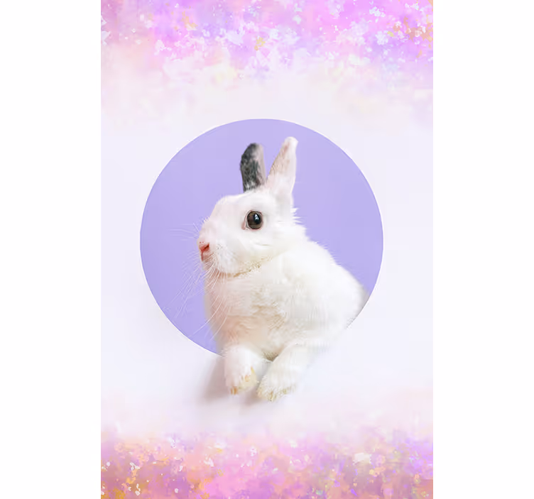 Nyúl portré Redőnyök Több állat - TenStickers