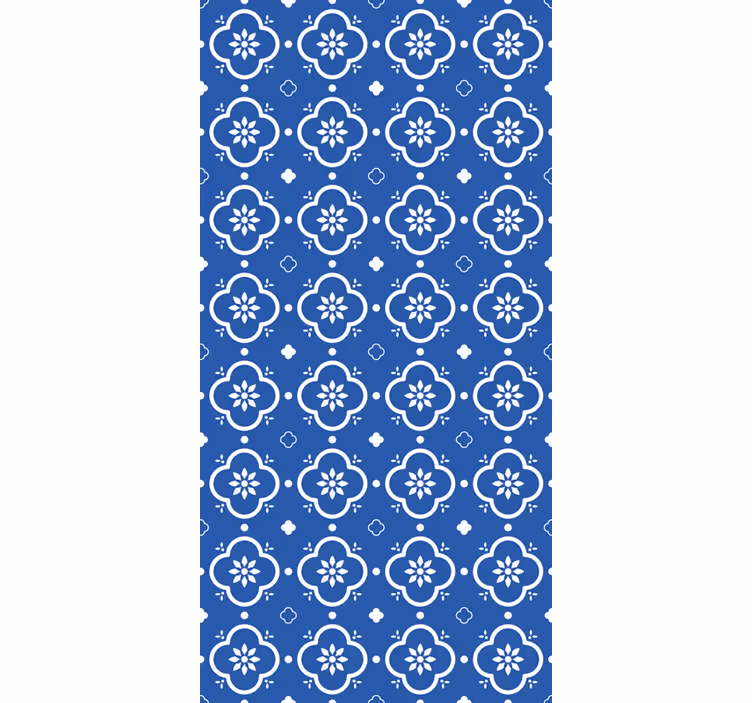 Sötétkék csempe effekt minta Sávroló - TenStickers