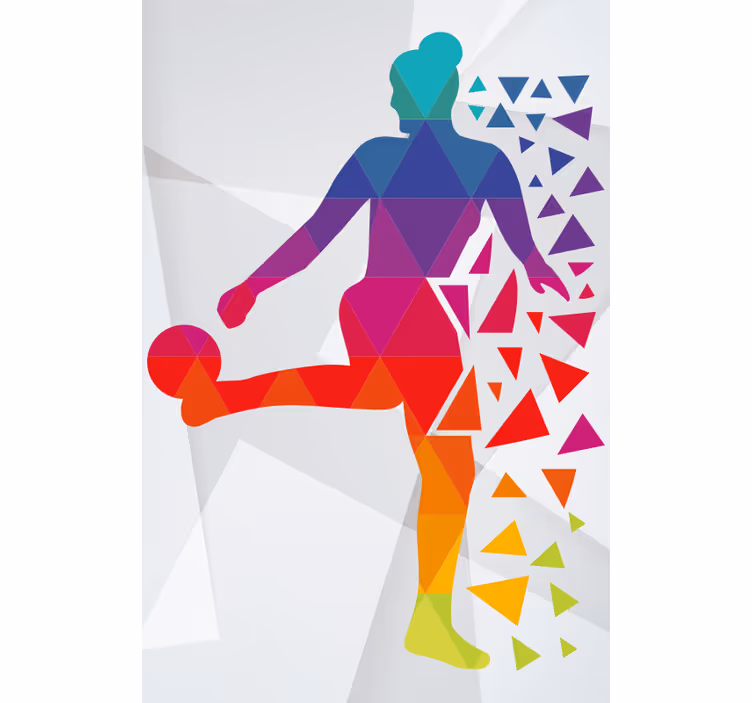 Geometrikus futballista Redőnyök sport - TenStickers