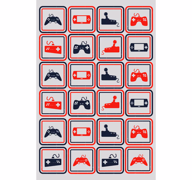 Retro szürke vezérlők geek Sávroló - TenStickers