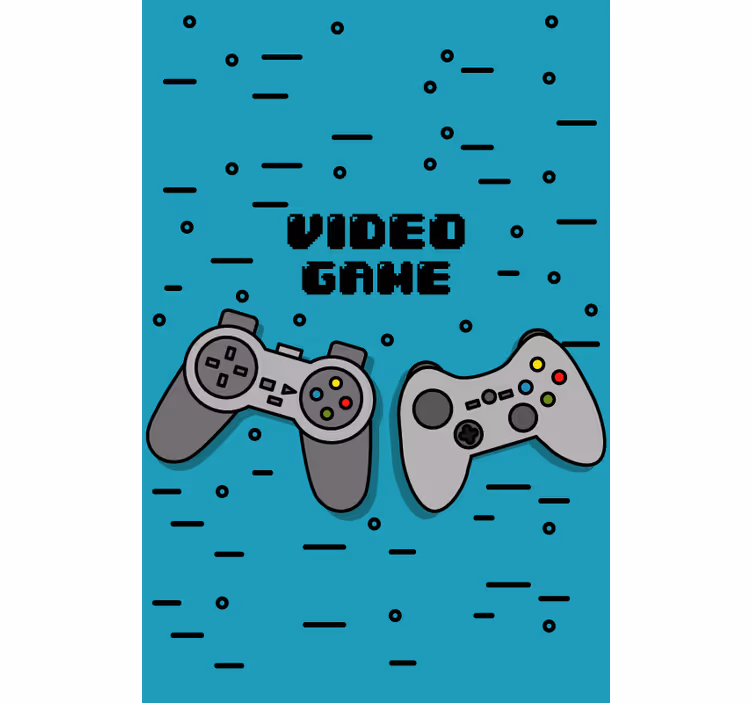 Két retro vezérlő geek Sávroló - TenStickers