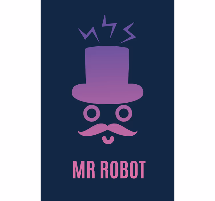 úri robot Redőnyök kockafej - TenStickers