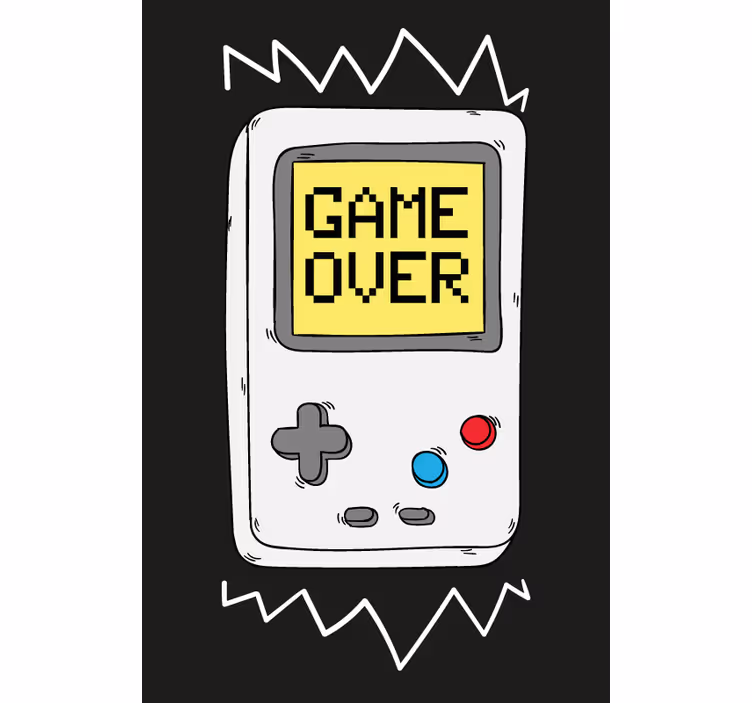 Retro konzol geek Sávroló - TenStickers