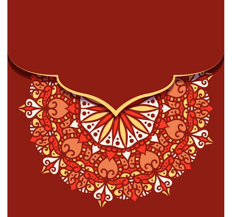 Luxus színes mandala nappali Sávroló - TenStickers