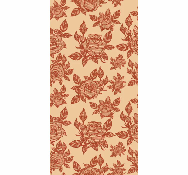 Rózsa csipke design nappali Sávroló - TenStickers