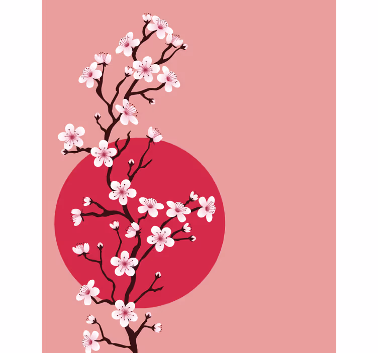 Sakura virág szár Redőnyök Virágok és növények - TenStickers