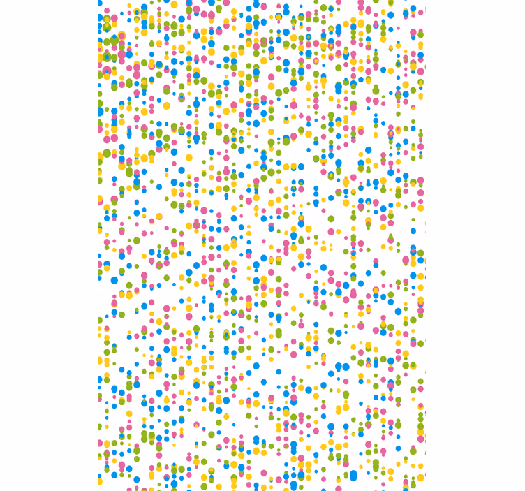 Színes pöttyös mintás redőnyök óvoda - TenStickers