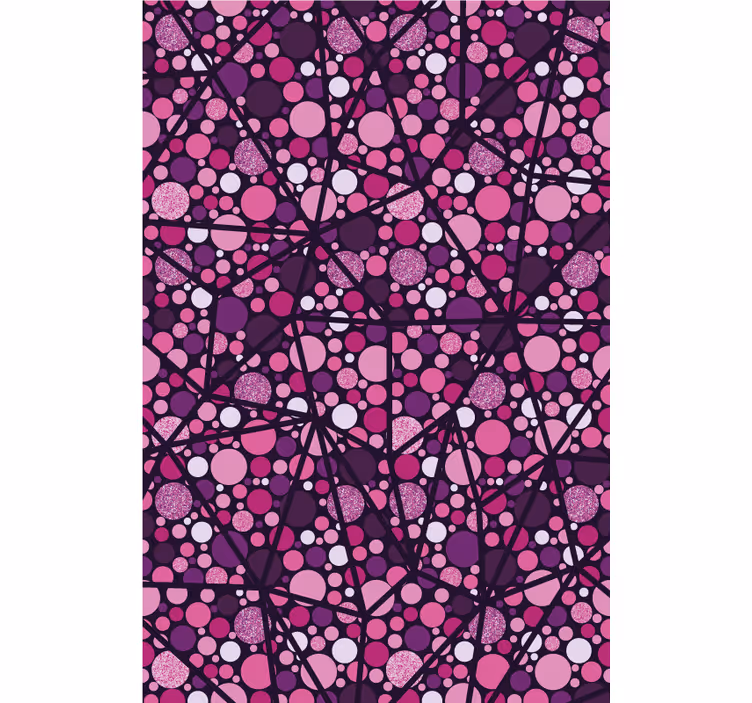 Redőnyök textúra és geometrikus buborék minta - TenStickers