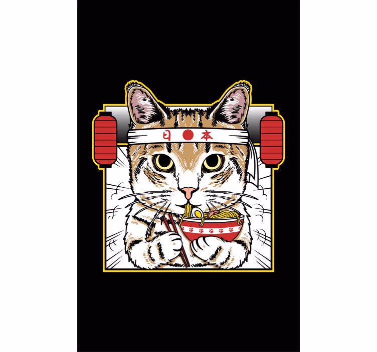 Tésztaevő macska redőnyök állatok - TenStickers
