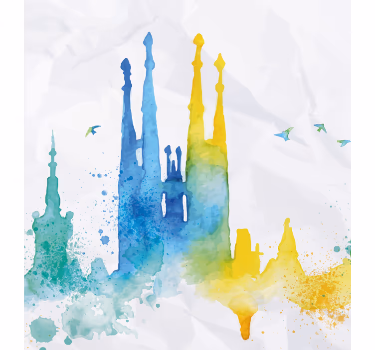Aquarella sagrada familia Redőnyök egyéb Roló - TenStickers