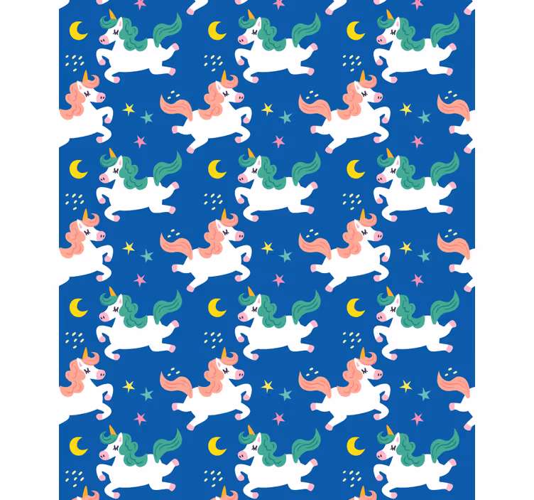 Unikornisok holdfényben redőnyök állatok - TenStickers