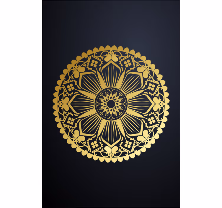 Arany hatású haditengerészet mandala zen Sávroló - TenStickers