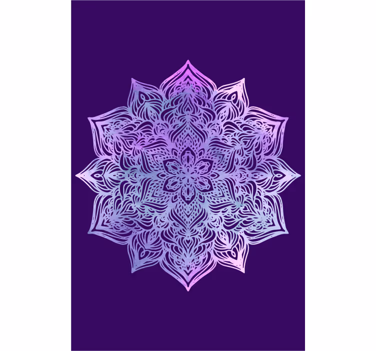 Lila mandala alak.. Zen Sávroló - TenStickers