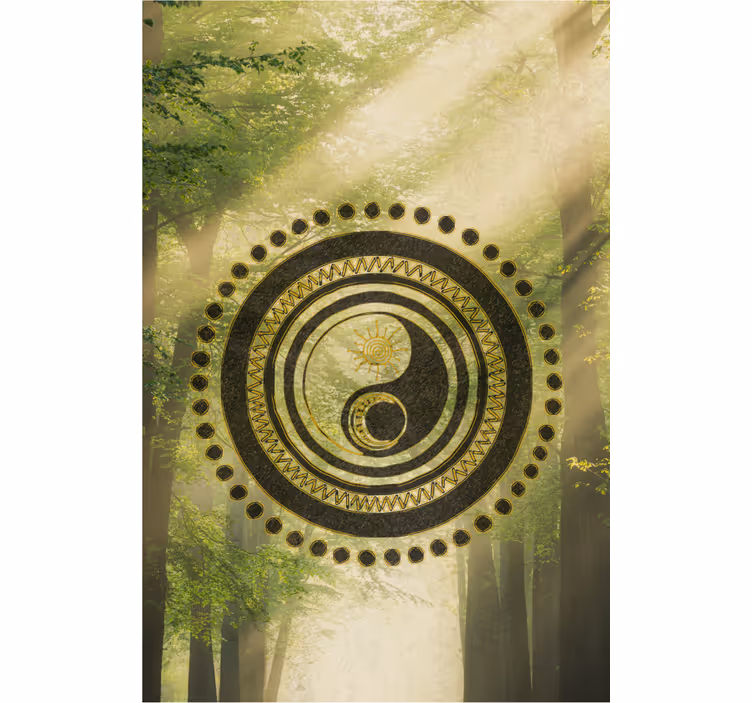 Jin jang kör Redőnyök zen - TenStickers