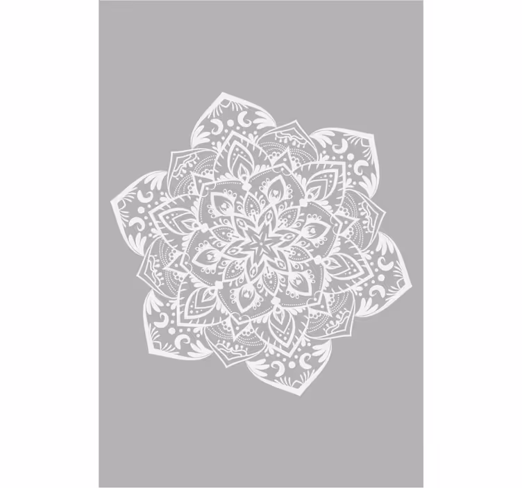 Szürke nagy mandala Redőnyök zen - TenStickers