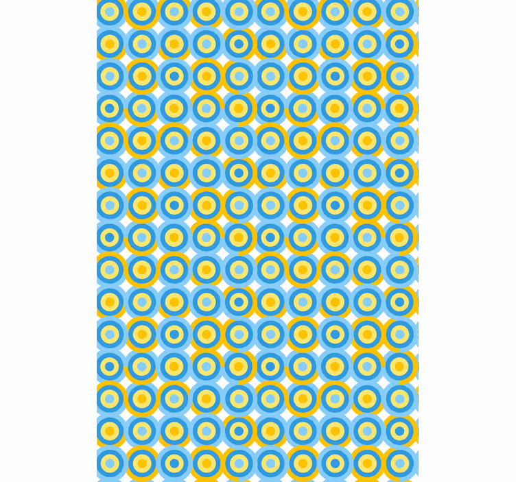 Kék kör alakú minta Redőnyök egyéb Roló - TenStickers