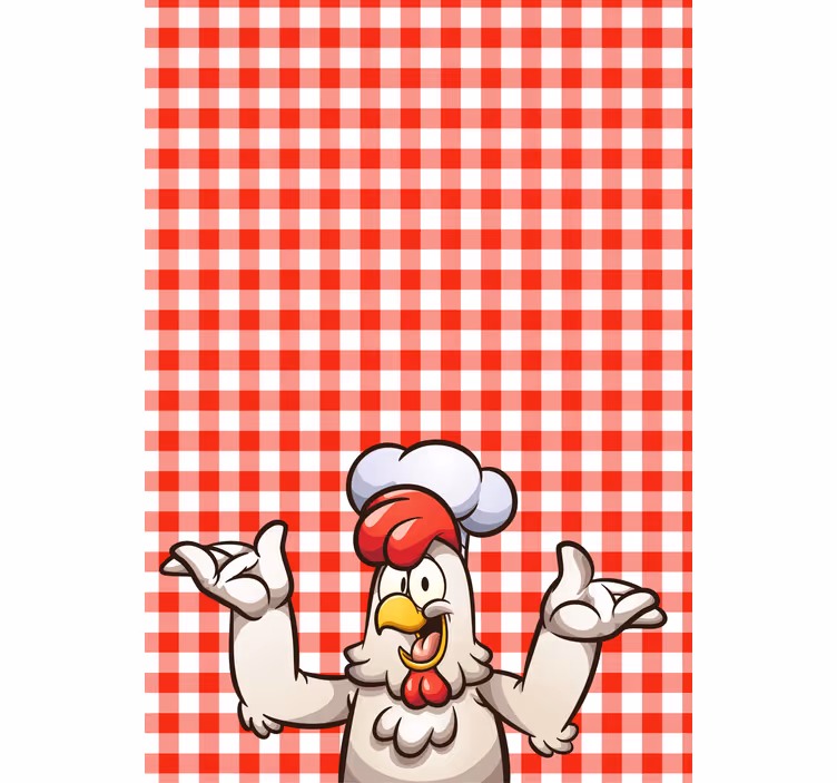 Szakácskakas karakter redőnyök állatok - TenStickers