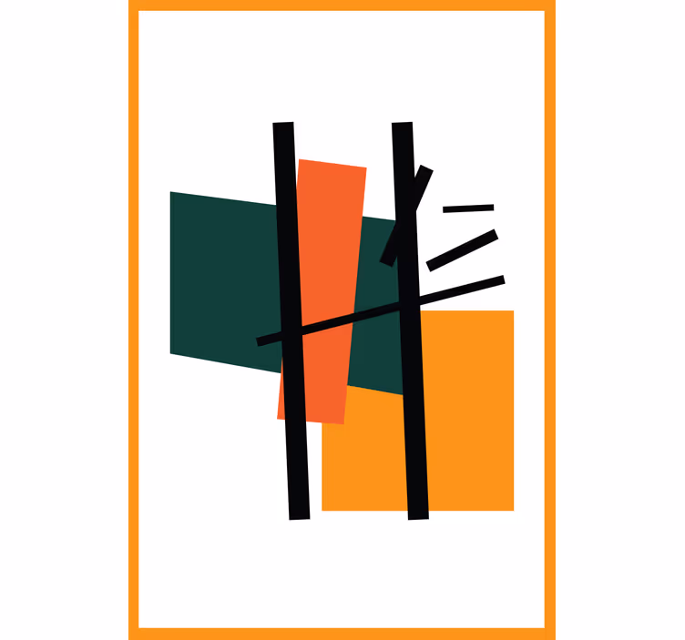 Geometriai blokkok összetétele Redőnyök modern - TenStickers