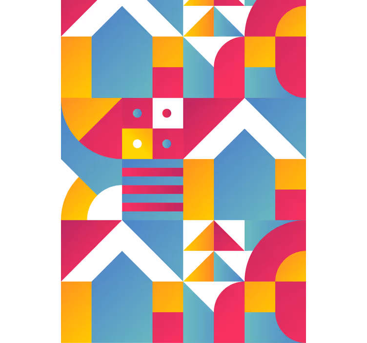 Geometrikus városi minták Redőnyök modern - TenStickers