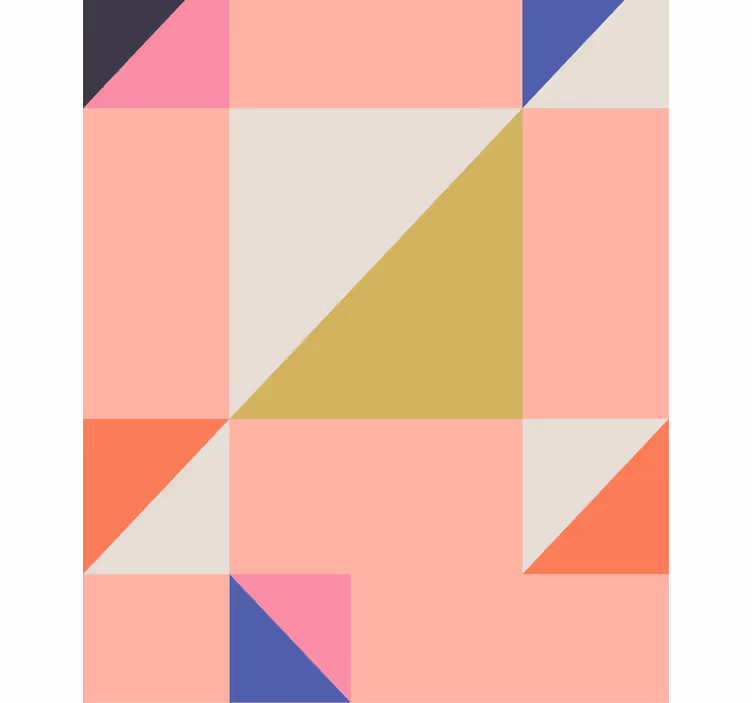 Geometriai színes blokkok Redőnyök falusias - TenStickers