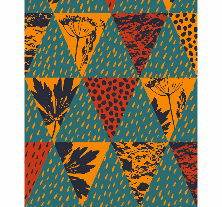 Geometrikus virágmintás Redőnyök modern - TenStickers