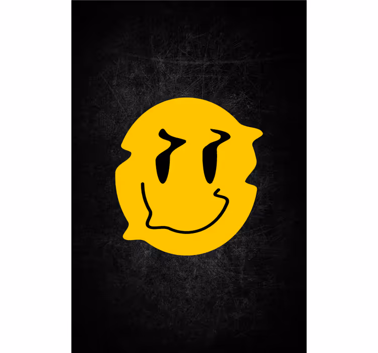 Mosolygó arc design Redőnyök kockafej - TenStickers