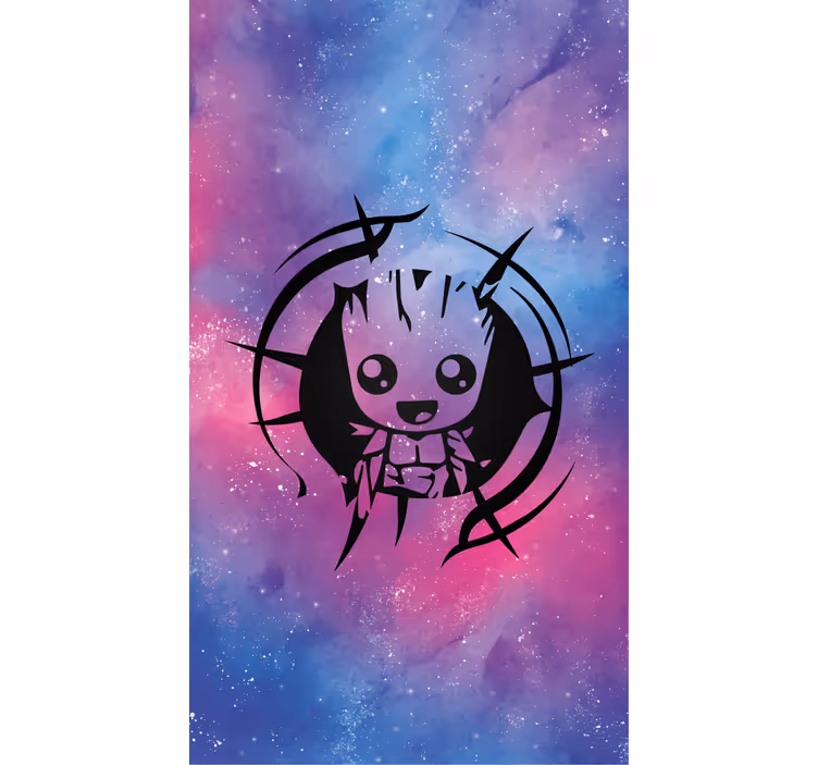 Baby groot bekukucskál az eredeti rolótól - TenStickers