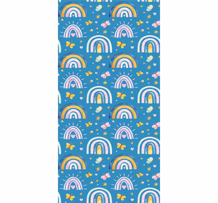 Szivárvány pillangók design Redőnyök gyerekek - TenStickers