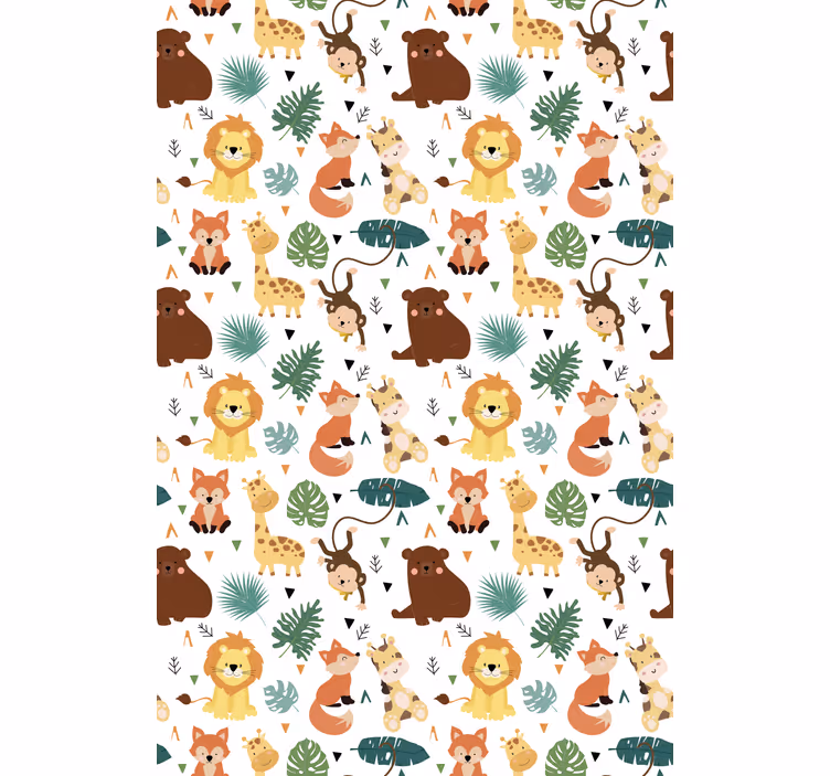 Aranyos szafari lények redőnyök állatok - TenStickers