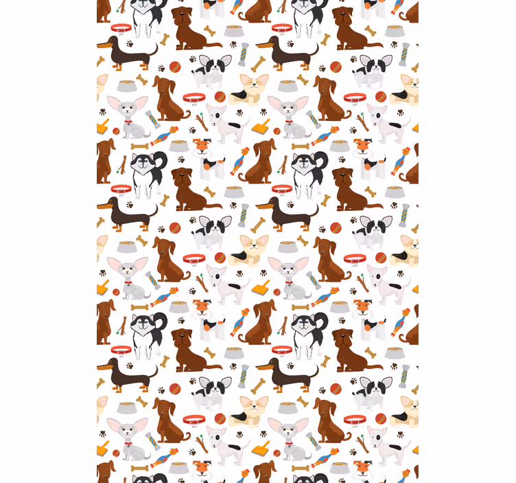 Cuki kutyás minták redőnyök állatokhoz - TenStickers