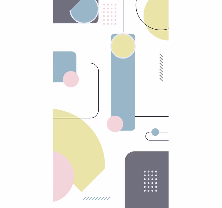 Geometriai formák játszanak Redőnyök modern - TenStickers