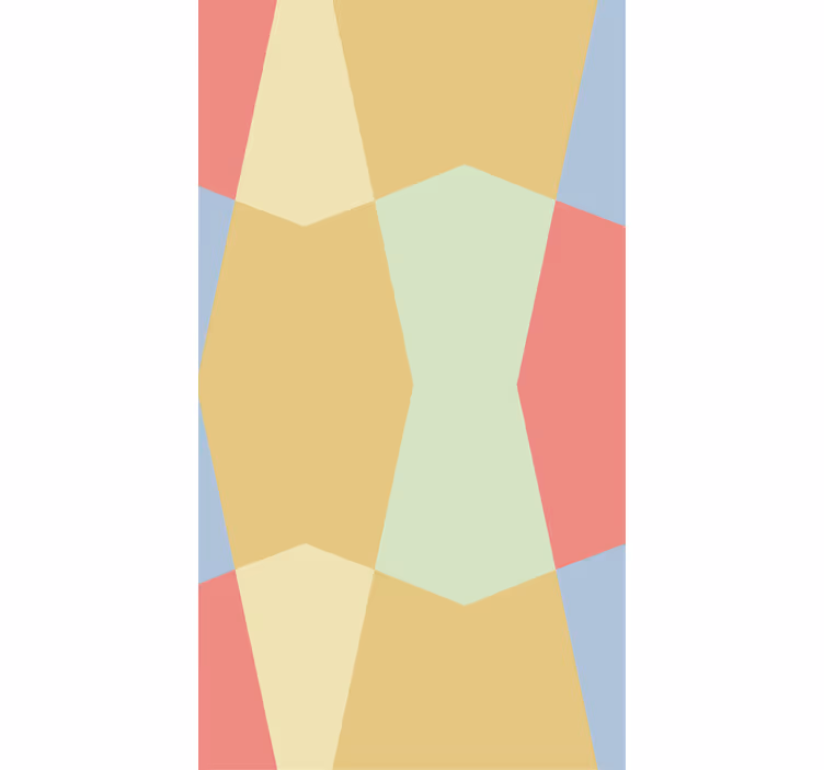 Geometrikus pasztell redőnyök foltos színek - TenStickers