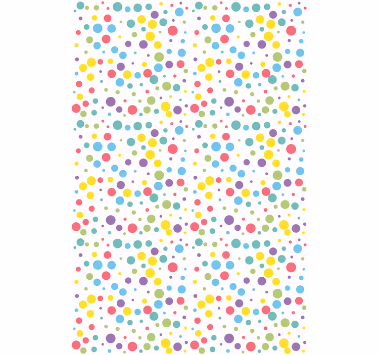 Színes pöttyös minta modern Sávroló - TenStickers