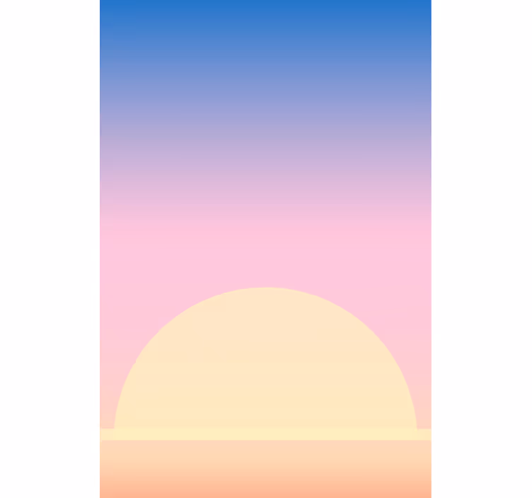 Naplemente horizont tervezés redőnyök rajzokkal - TenStickers