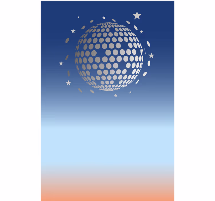 Absztrakt disco nézet Redőnyök eredeti - TenStickers
