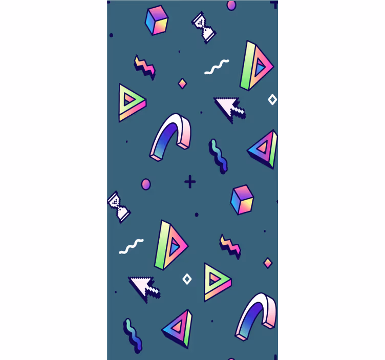 Geometrikus játékos formák Redőnyök Szórakozás - TenStickers
