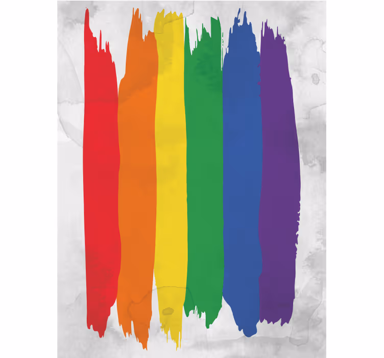 Szivárványos ecsetcsíkok Redőnyök tizenéves - TenStickers
