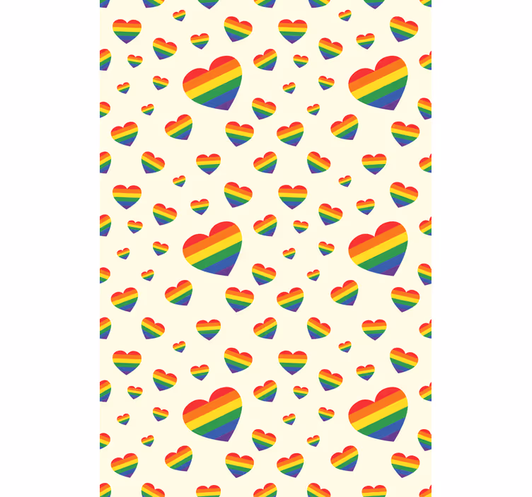 Lgtb szívek minta Redőnyök romantikus - TenStickers