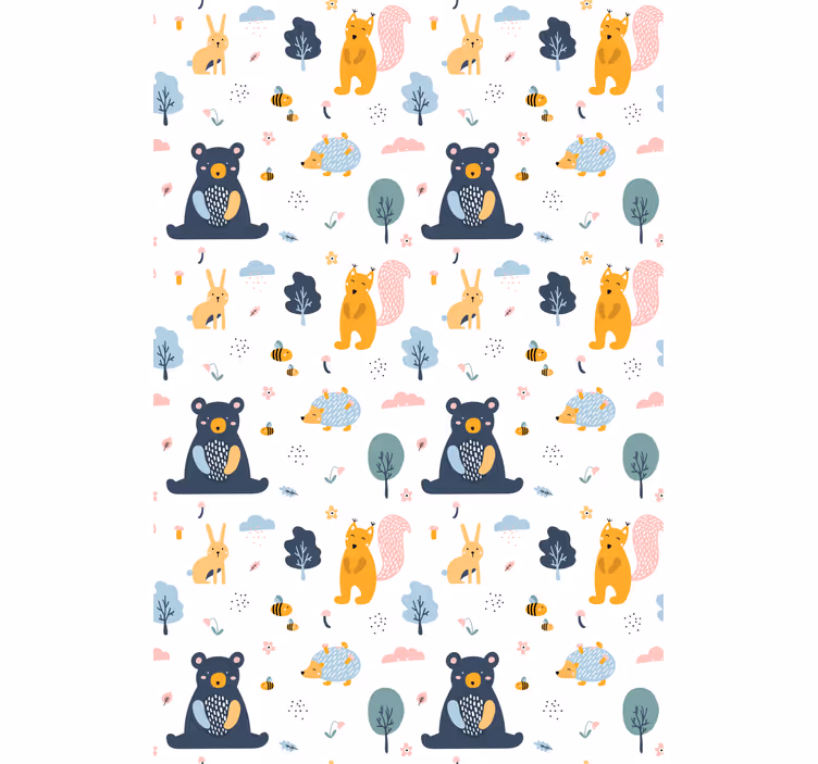 északi erdei lények redőnyök állatok - TenStickers